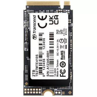 Transcend MTE410S 2TB SSD disk M.2 2242, NVMe PCIe Gen4 x4 5000MB/s R 4300MB/s W Transcend MTE410S 2TB SSD disk M.2 2242, NVMe PCIe Gen4 x4 5000MB/s R 4300MB/s W
