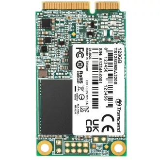 TRANSCEND MSA220S 128GB SSD disk mSATA, SATA III 6Gb/s (3D TLC), 560MB/s R, 500MB/s W TRANSCEND MSA220S 128GB SSD disk mSATA, SATA III 6Gb/s (3D TLC), 560MB/s R, 500MB/s W