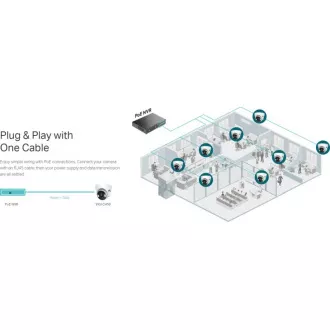 TP-Link VIGI C450(4mm) Turret kamera, 5MP, 4mm, Full-Color TP-Link VIGI C450(4mm) Turret kamera, 5MP, 4mm, Full-Color