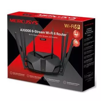 MERCUSYS MR90X - AX6000 WiFi 6 router dual AP/WiFi router, 3x GLAN, 1x GWAN/ 574Mbps 2,4/ 2402Mbps 5GHz MERCUSYS MR90X - AX6000 WiFi 6 router dual AP/WiFi router, 3x GLAN, 1x GWAN/ 574Mbps 2,4/ 2402Mbps 5GHz