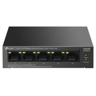 TP-Link LS105LP Switch 1x LAN, 4x LAN s PoE, 41W TP-Link LS105LP Switch 1x LAN, 4x LAN s PoE, 41W