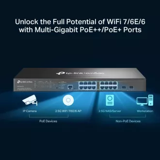 TP-Link SG3218XP-M2 Switch 8x 2,5GLan/PoE, 8x 2,5GLan, 2x 10GSFP+, 240W, Omada SDN TP-Link SG3218XP-M2 Switch 8x 2,5GLan/PoE, 8x 2,5GLan, 2x 10GSFP+, 240W, Omada SDN