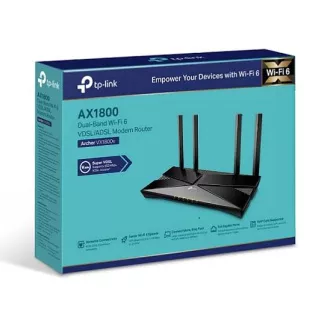 TP-Link Archer VX1800V - AX1800 Wi-Fi 6 VDSL/ADSL Modem a Router, USB 2.0 pro 3G/4G a Media, RJ-11 pro VoIP Telefon, Eas TP-Link Archer VX1800V - AX1800 Wi-Fi 6 VDSL/ADSL Modem a Router, USB 2.0 pro 3G/4G a Media, RJ-11 pro VoIP Telefon, Eas