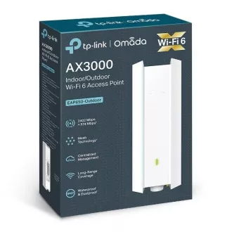 TP-Link EAP650-Outdoor - AX3000 WIFI přístupový bod Omada 1xGLAN, PoE/Passive PoE montáž na stožár/zeď Surge Protect TP-Link EAP650-Outdoor - AX3000 WIFI přístupový bod Omada 1xGLAN, PoE/Passive PoE montáž na stožár/zeď Surge Protect