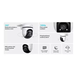 TP-Link Tapo C500 - Venkovní WiFi kamera PTZ dome, 2MP (1920x1080), ONVIF TP-Link Tapo C500 - Venkovní WiFi kamera PTZ dome, 2MP (1920x1080), ONVIF