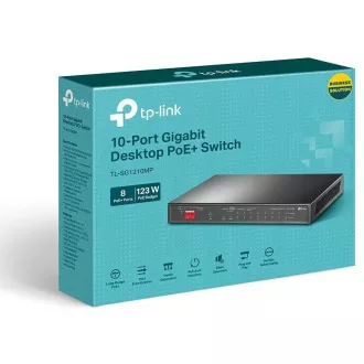TP-Link TL-SG1210MP Gigabitový Switch 8xGLAN 2xGLAN Uplink 1xSFP PoE+ 123W TP-Link TL-SG1210MP Gigabitový Switch 8xGLAN 2xGLAN Uplink 1xSFP PoE+ 123W