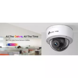 TP-Link VIGI C240(2.8mm) - Dome kamera, 4MP, 2,8mm, Full-Color TP-Link VIGI C240(2.8mm) - Dome kamera, 4MP, 2,8mm, Full-Color