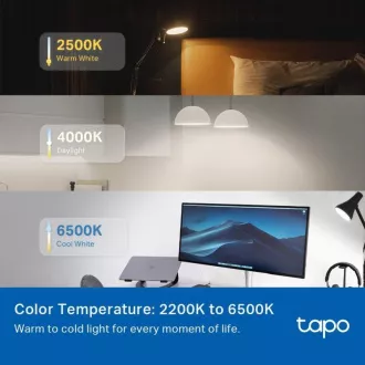 TP-Link Tapo L535E, Chytrá Wi-Fi LED žárovka barevná, 2500-6500K, E27 TP-Link Tapo L535E, Chytrá Wi-Fi LED žárovka barevná, 2500-6500K, E27