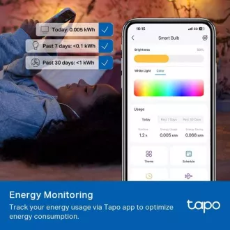 TP-Link Tapo L535E, Chytrá Wi-Fi LED žárovka barevná, 2500-6500K, E27 TP-Link Tapo L535E, Chytrá Wi-Fi LED žárovka barevná, 2500-6500K, E27