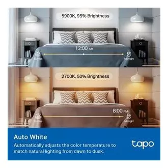 TP-Link Tapo L535E, Chytrá Wi-Fi LED žárovka barevná, 2500-6500K, E27 TP-Link Tapo L535E, Chytrá Wi-Fi LED žárovka barevná, 2500-6500K, E27
