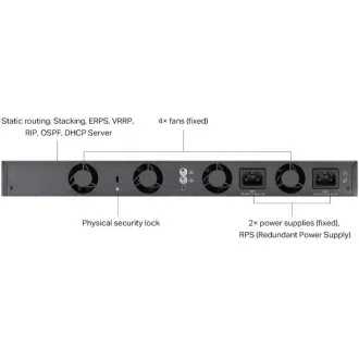 TP-Link SG6654X Omada 48-Port Gigabitový Stackable L3 Switch, 48 gigabitových RJ45 portů a 6× 10 Gbps SFP+ slotů