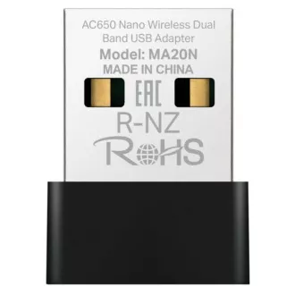 MERCUSYS MA20N - AC650 Bezdrátový dvoupásmový USB nano adaptér MERCUSYS MA20N - AC650 Bezdrátový dvoupásmový USB nano adaptér