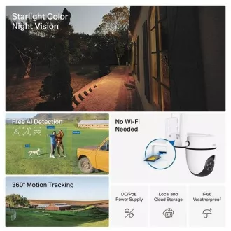 TP-Link Tapo C501GW - Venkovní 4G LTE otočná/naklápěcí kamera, LTE/LAN, 2MP (1920x1080) 122°, ONVIF TP-Link Tapo C501GW - Venkovní 4G LTE otočná/naklápěcí kamera, LTE/LAN, 2MP (1920x1080) 122°, ONVIF