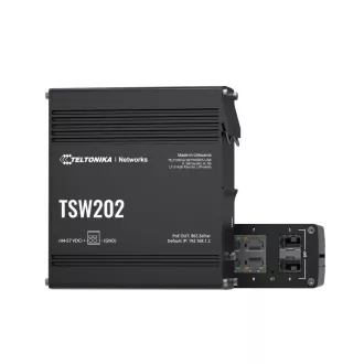 Teltonika PoE+ L2 Managed Switch 8 10/100/1000, 2x SFP - TSW202 Teltonika PoE+ L2 Managed Switch 8 10/100/1000, 2x SFP - TSW202