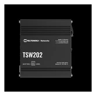 Teltonika PoE+ L2 Managed Switch 8 10/100/1000, 2x SFP - TSW202 Teltonika PoE+ L2 Managed Switch 8 10/100/1000, 2x SFP - TSW202