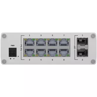 Teltonika PoE+ Unmanaged Switch 8, 10/100/1000, 2x SFP ports - TSW200 Teltonika PoE+ Unmanaged Switch 8, 10/100/1000, 2x SFP ports - TSW200