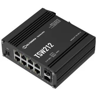 Teltonika L2/L3 Managed Switch 8 10/100/1000, 2x SFP - TSW212 Teltonika L2/L3 Managed Switch 8 10/100/1000, 2x SFP - TSW212
