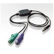 ATEN USB konvertor na 2xPS/2, kl.+myš, kabelový
