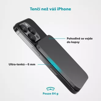 Epico 3000mAh Alu Mag+ PowerBanka EM31 - šedá Epico 3000mAh Alu Mag+ PowerBanka EM31 - šedá
