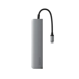 Epico 6v1 hliníkový USB-C 8K hub - šedá Epico 6v1 hliníkový USB-C 8K hub - šedá