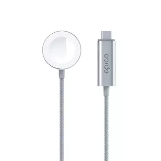 Epico USB-C Charger Apple Watch 1,2m - stříbrná Epico USB-C Charger Apple Watch 1,2m - stříbrná