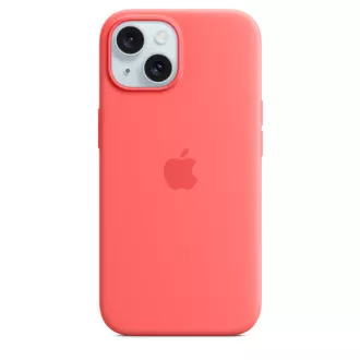 iPhone 15+ Silicone Case with MS - Guava iPhone 15+ Silicone Case with MS - Guava