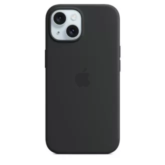 iPhone 15 Silicone Case with MagSafe - Black iPhone 15 Silicone Case with MagSafe - Black