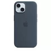 iPhone 15 Silicone Case with MagSafe - Storm Blue