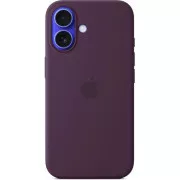 iPhone 16 Plus Silicone Case with MS - Plum