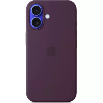 iPhone 16 Plus Silicone Case with MS - Plum iPhone 16 Plus Silicone Case with MS - Plum