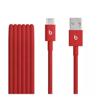 Beats USB-A / USB-C Woven Cable (1.5m)- Rapid Red Beats USB-A / USB-C Woven Cable (1.5m)- Rapid Red
