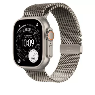 Watch Acc/49/Natural Titanium Milanese Loop - L Watch Acc/49/Natural Titanium Milanese Loop - L