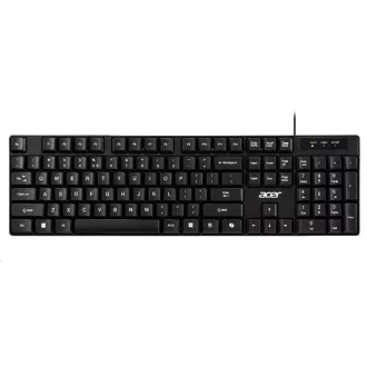 Acer AKW100/Drátové USB-A/CZ-SK layout/Černá Acer AKW100/Drátové USB-A/CZ-SK layout/Černá
