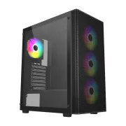 FSP M220/Midi Tower/Transpar./Černá