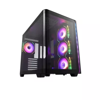 FSP M580-BA/Midi Tower/Transpar./Černá