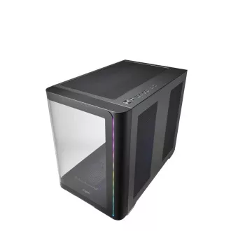 FSP M580-BA/Midi Tower/Transpar./Černá