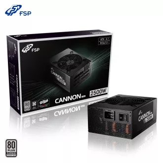 FSP CANNON PRO/2500W/ATX 3.1/80PLUS Platinum 230V EU/Modular/Retail FSP CANNON PRO/2500W/ATX 3.1/80PLUS Platinum 230V EU/Modular/Retail
