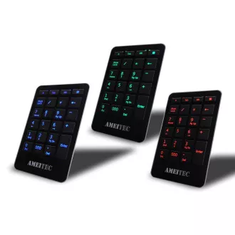 AMEI Keyboard AM-KN101R Professional Letter Red Illuminated digital keypad AMEI Keyboard AM-KN101R Professional Letter Red Illuminated digital keypad