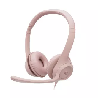Náhl. sada Logitech Stereo USB Headset H390,růžová Náhl. sada Logitech Stereo USB Headset H390,růžová