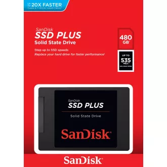 Sandisk Plus/480GB/SSD/2.5"/SATA/Černá/3R