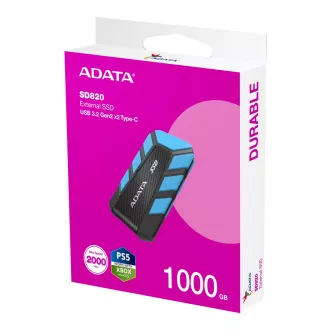 ADATA SD820/1TB/SSD/Externí/Modrá/5R ADATA SD820/1TB/SSD/Externí/Modrá/5R