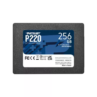 PATRIOT P220/256GB/SSD/2.5"/SATA/3R PATRIOT P220/256GB/SSD/2.5"/SATA/3R