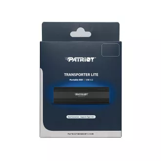 Patriot TRANSPORTER Lite/1TB/SSD/Externí/Černá/3R Patriot TRANSPORTER Lite/1TB/SSD/Externí/Černá/3R