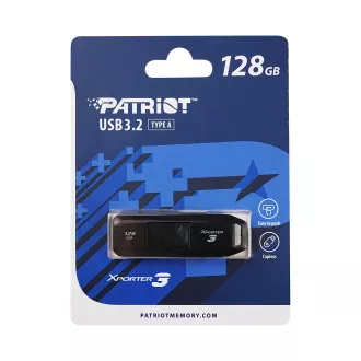Patriot Xporter 3 Slider/128GB/USB 3.2/USB-A/Černá Patriot Xporter 3 Slider/128GB/USB 3.2/USB-A/Černá