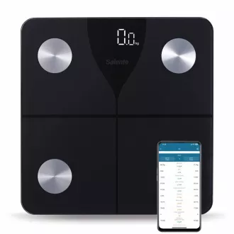 Salente SlimFit, chytrá osobní diagnostická fitness váha, Bluetooth, černá Salente SlimFit, chytrá osobní diagnostická fitness váha, Bluetooth, černá