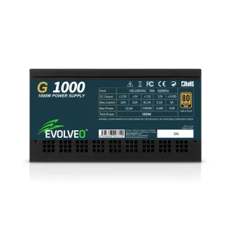 EVOLVEO G1000/1000W/ATX 3.0/80PLUS Gold/Modular EVOLVEO G1000/1000W/ATX 3.0/80PLUS Gold/Modular