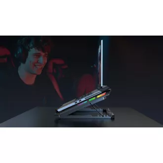 EVOLVEO Ania 16, chladicí podložka pod notebook, 5x ventilátor, RGB podsvícení EVOLVEO Ania 16, chladicí podložka pod notebook, 5x ventilátor, RGB podsvícení