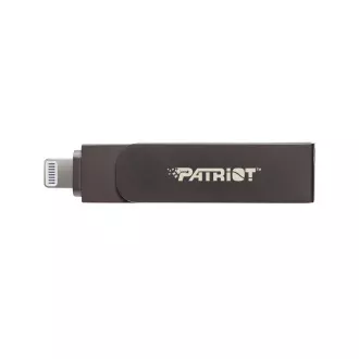 Patriot iLuxe Stick C MFi/256GB/USB 3.2/Lightning + USB-C/Černá Patriot iLuxe Stick C MFi/256GB/USB 3.2/Lightning + USB-C/Černá