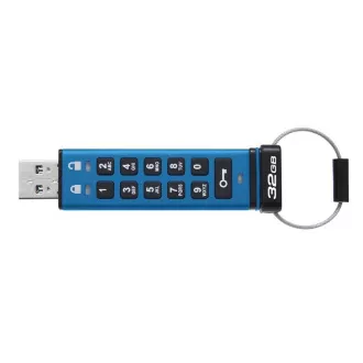Kingston IronKey Keypad 200/32GB/USB 3.2/USB-A/Modrá Kingston IronKey Keypad 200/32GB/USB 3.2/USB-A/Modrá