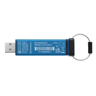 Kingston IronKey Keypad 200/64GB/USB 3.2/USB-A/Modrá Kingston IronKey Keypad 200/64GB/USB 3.2/USB-A/Modrá